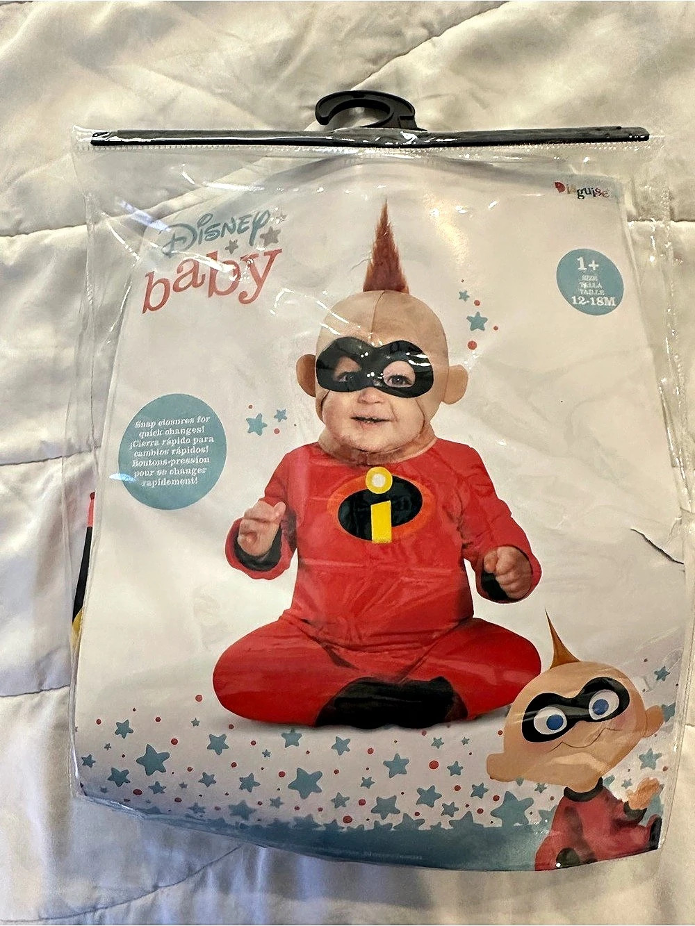 Disney The Incredibles Baby Jack-Jack costume Baby Superhero Costume 12-18M new
